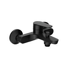 Смеситель для ванны CERSANIT LARA (с поворотным дивертором) однорычажный черный (68156)