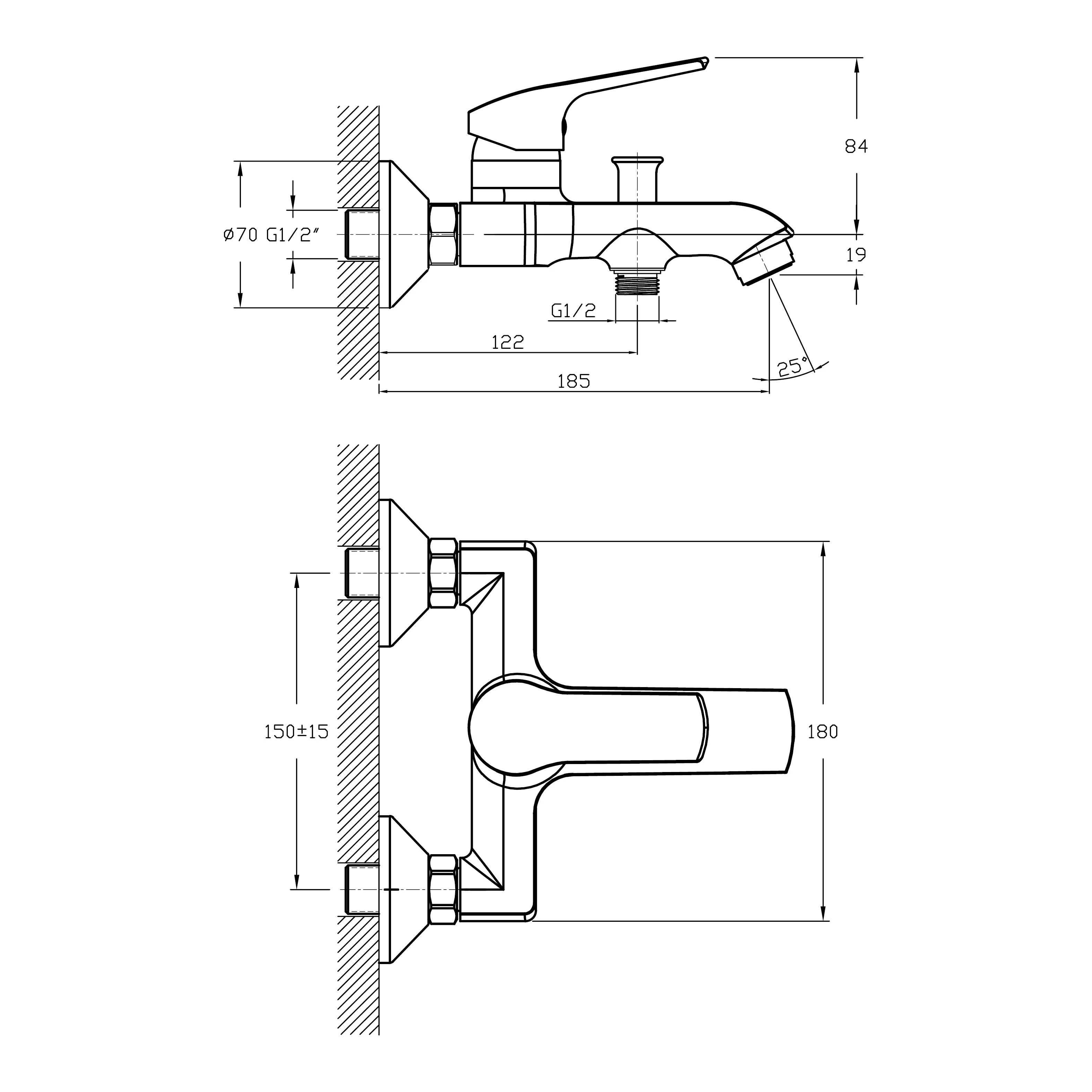 Смеситель для ванны Koller Pool Twist (TW0100) Смеситель для ванны Koller Pool Twist (TW0100) - фото 2
