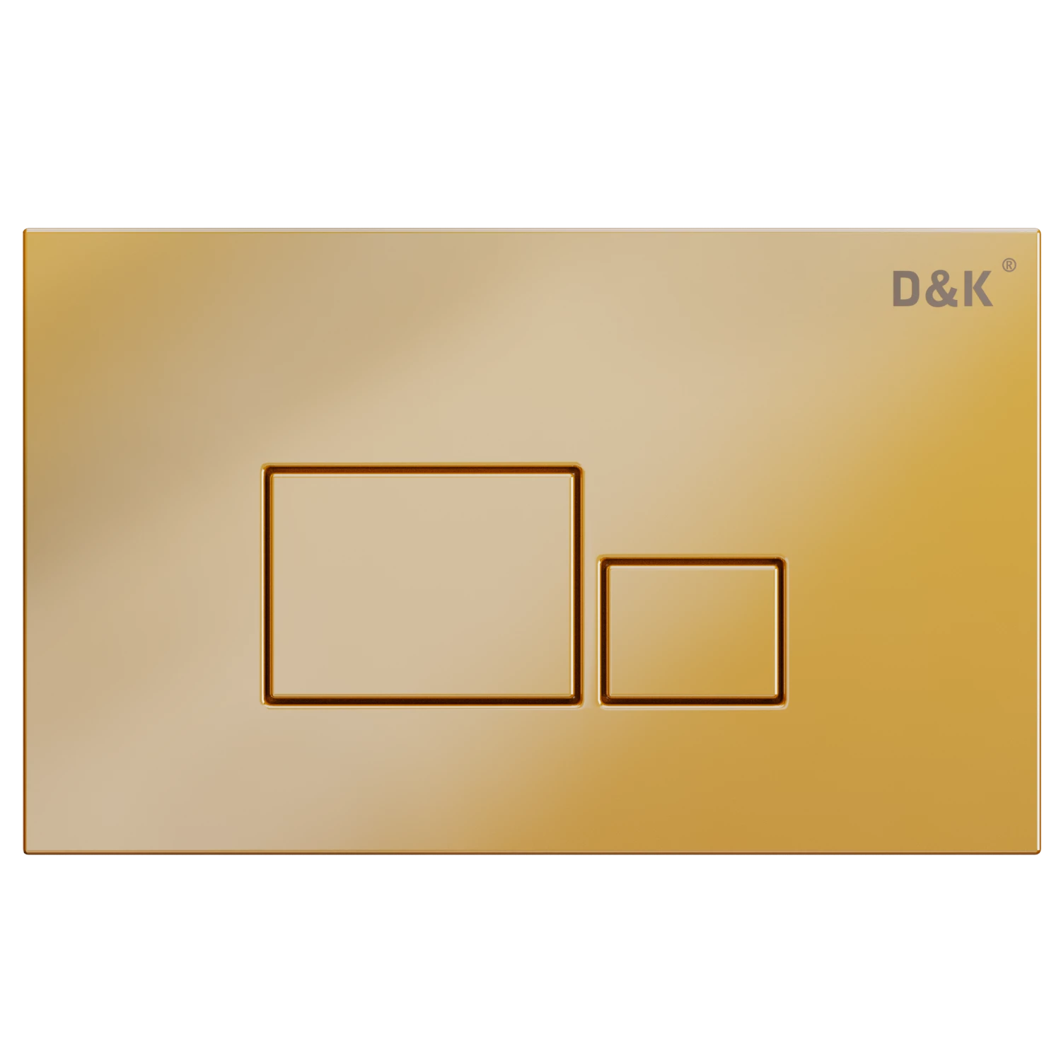 Клавиша смыва DK матовое золото Quadro (DB1519003) - фото 1