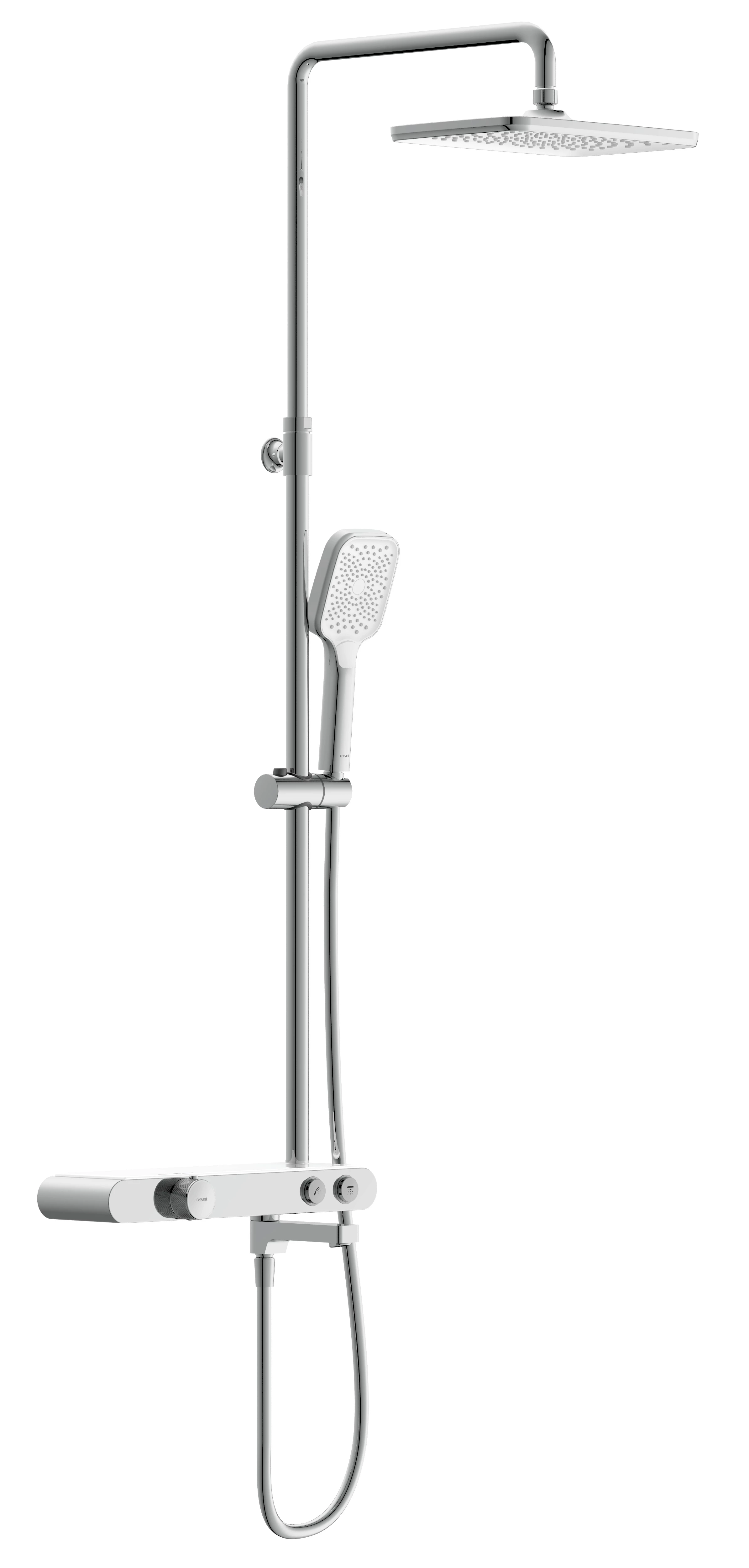 Душевая система Cersanit VIVO термостатическая с кнопочным управлением (64529) - фото 1