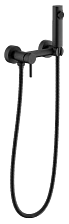 Смеситель BELZ с гигиенической лейкой черный (B55803-7)