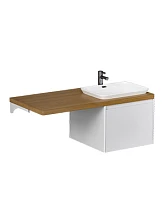 Тумба подвесная Velvex Klaufs 56*60.1Y (белый) под столешницу (tp.KLA.56.1Y)