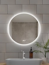 Зеркало DQ Дортмунд (Dortmund) Лайт 70 см с подсветкой/антизапотеванием (DQMDOR70LTA)