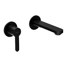 Смеситель для раковины CERSANIT OLIVA встраиваемый однорычажный черный (68978)