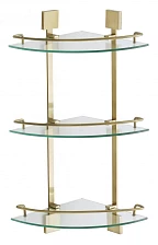 Полка Savol угловая тройная стеклянная (S-065322C-3)