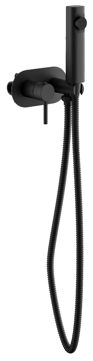 Смеситель BELZ с гигиенической лейкой черный (B55807-7) - фото 1