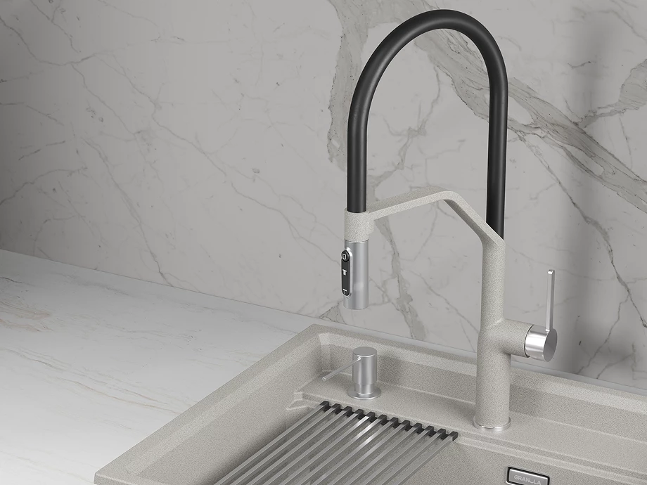 Смеситель для кухни GRANULA (9012, БАЗАЛЬТ) - фото 2