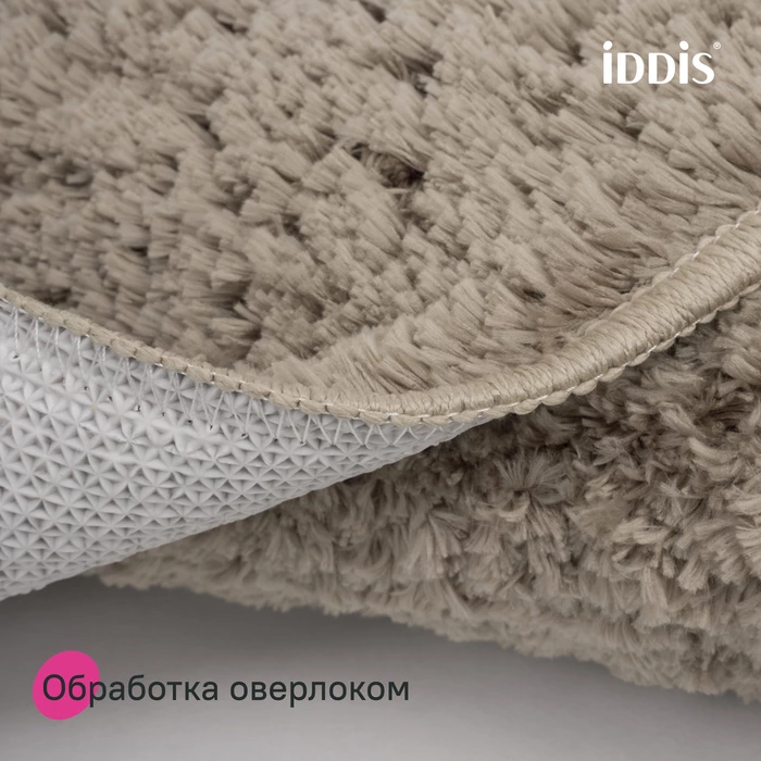 Коврик для ванной комнаты, 50x80, микрофибра, светло-коричневый, IDDIS, BSQS07Mi12 - фото 6