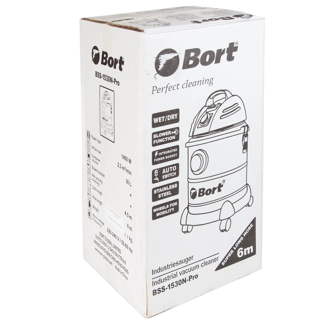 Пылесос для сухой и влажной уборки Bort BSS-1530N-Pro (91271242) - фото 9
