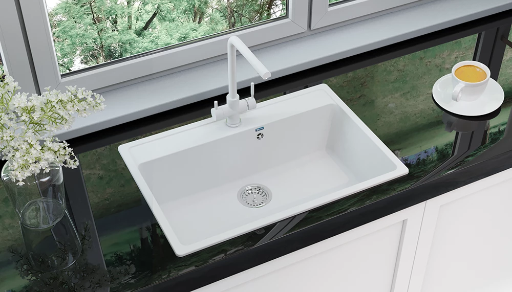 Мойка Ulgran Classic ультра-белый (U-600-341) - фото 2