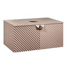 Тумба Runo Андорра 70 кашемир серый дуб какао подвесная под накладной умывальник (00-00004647)