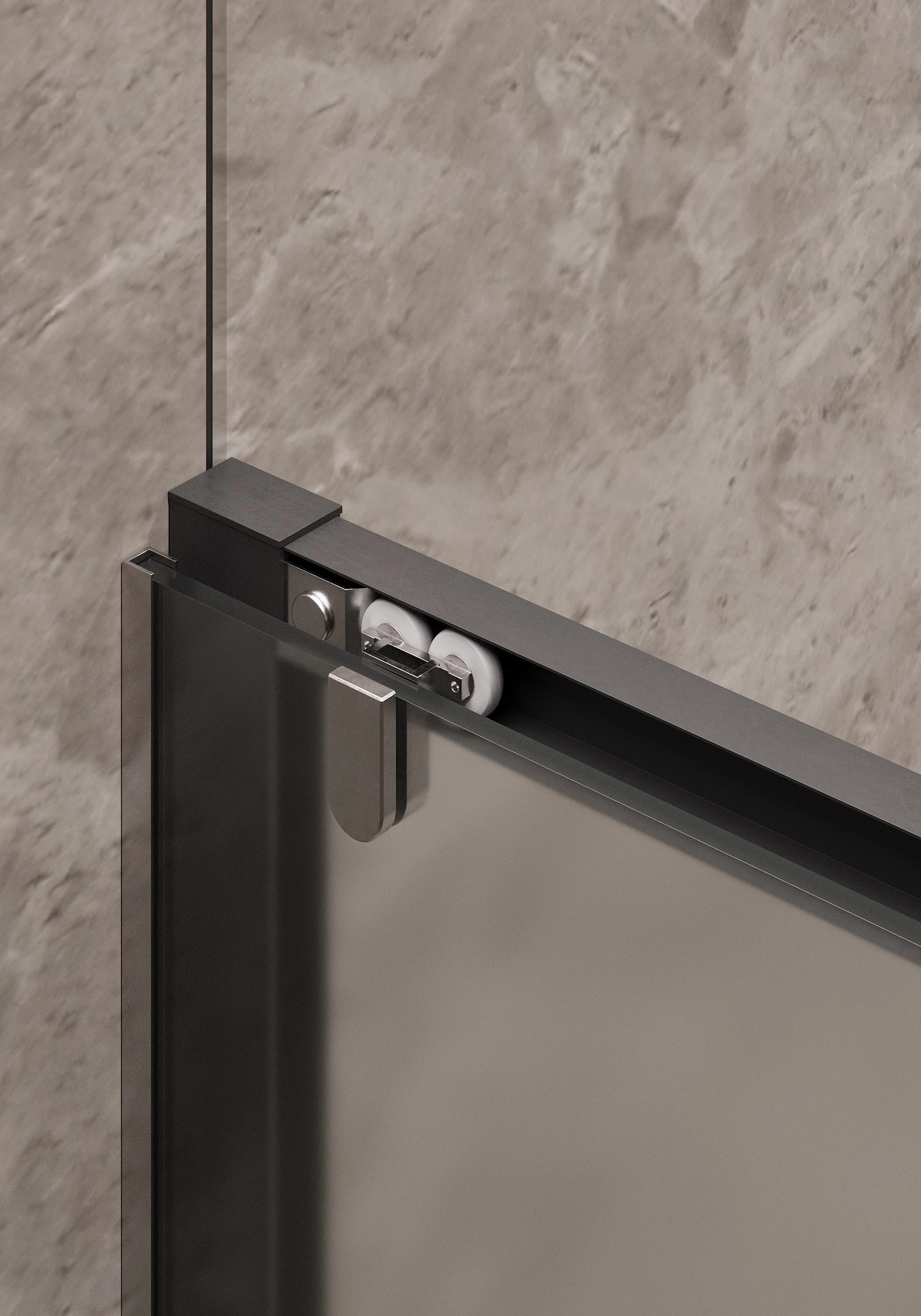 Душевая дверь Timo TD-120/03F-6, раздвижная 1950*1200, стекло матовое 6 мм (T02) - фото 4