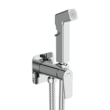 Смеситель с гигиеническим душем CERSANIT CITY встраиваемый однорычажный хром (68398)