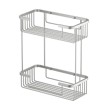 Полка двойная Timo Saona никель (13083/13)