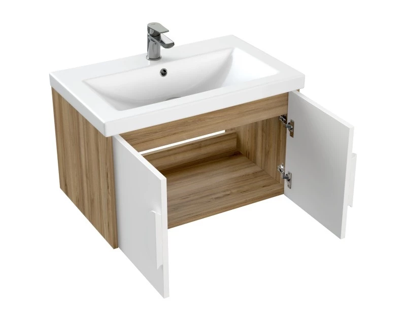 Тумба CERSANIT COMO 70 подвесная белая под раковину S-UM-COM70/1-w (COMO 70) (69338) - фото 4