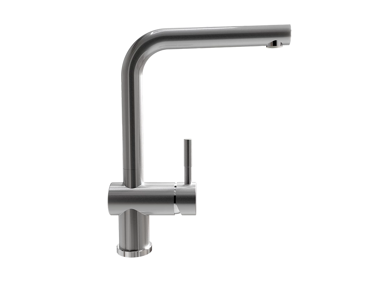 Смеситель ULGRAN Steel 022-001, цвет "брашированная сталь" (US-022-001)