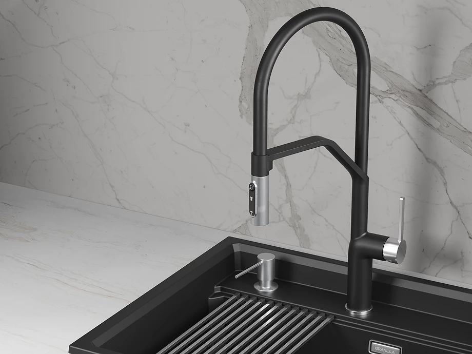 Смеситель для кухни GRANULA (9012, ТУРМАЛИН) - фото 2