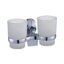 Стакан для ванной комнаты двойной Haiba хром (HB1608)