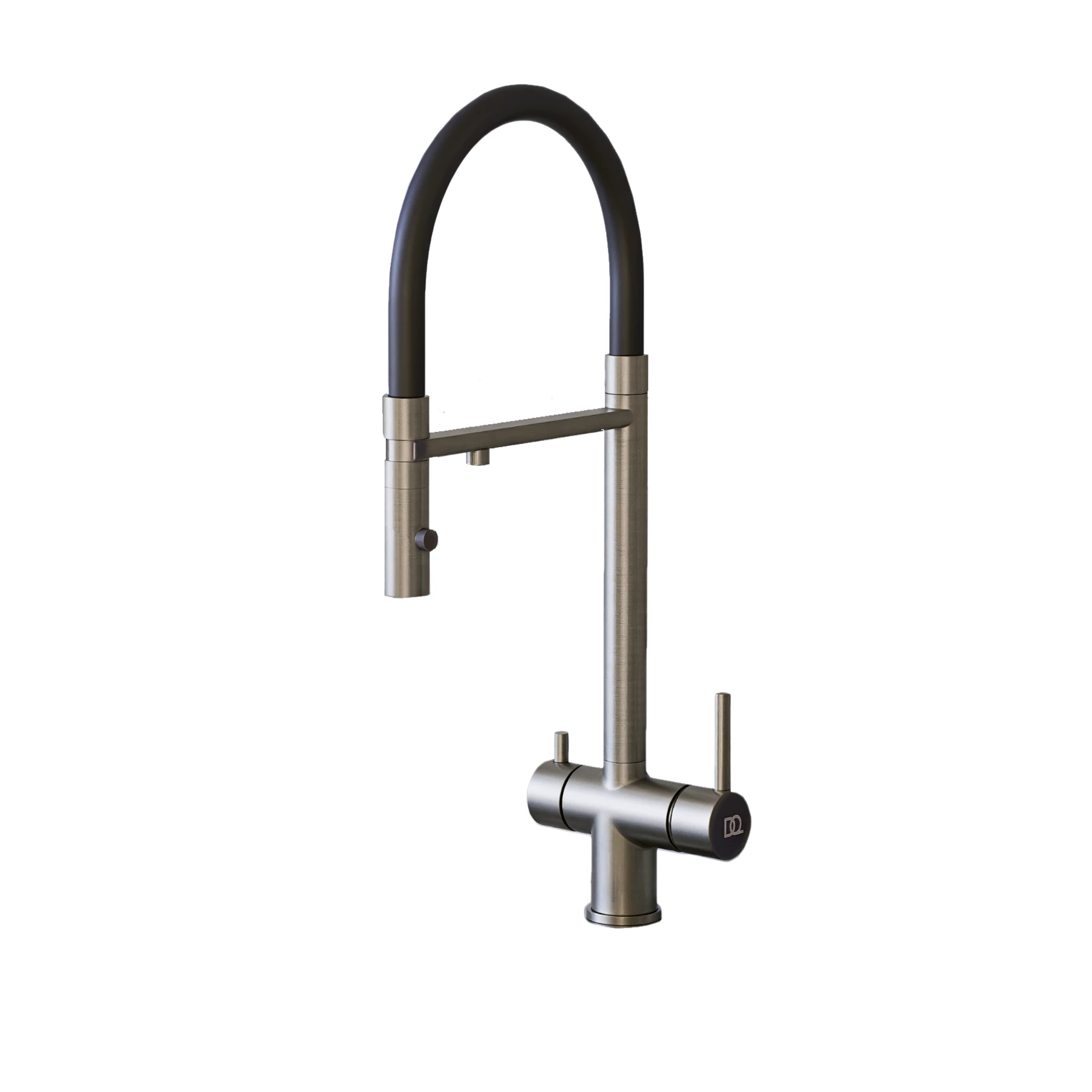 Смеситель для кухонной мойки DQ с фильтром сатин (DA1462504Satin) - фото 1