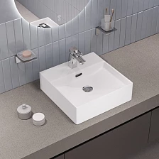 Умывальник накладной/подвесной, белый глянцевый, Bild, IDDIS, BILWS42i27