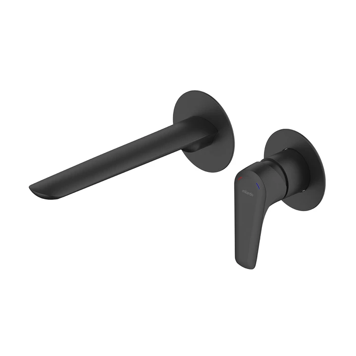 Встраиваемый смеситель для умывальника, черный матовый, Dale, Milardo, DALBL00M65 - фото 1