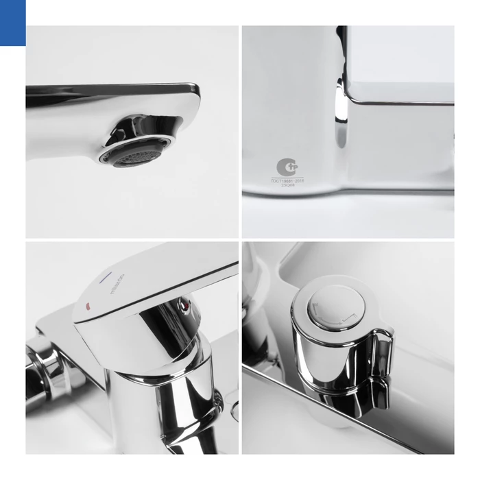 Смеситель для ванны,хром глянцевый, Poli, Milardo (POLSB00M02) - фото 4