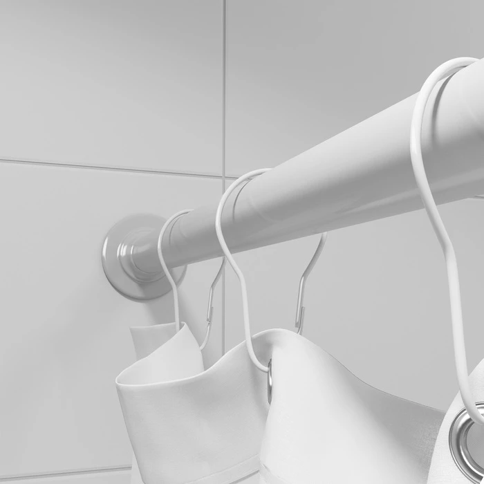 Набор колец  для шторы в ванную комнату Iddis, белый (RINMWT0i15) - фото 3