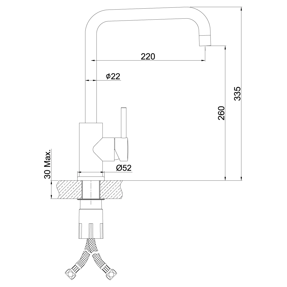 Смеситель для кухонной мойки Lemark Expert (LM5077S) - фото 2