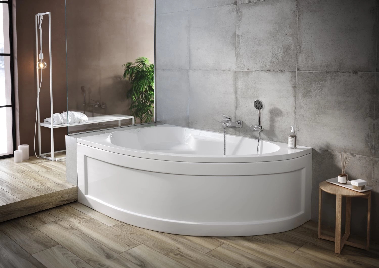 Ванна Cersanit  асимметричная KALIOPE 153x100 левая (63441) - фото 2