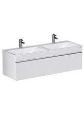 Тумба подвесная Velvex Pulsus 140 белая под раковину rkPUL.140-81 (Pulsus) (tp.PUL.PUL.140.2Y белый глянец)