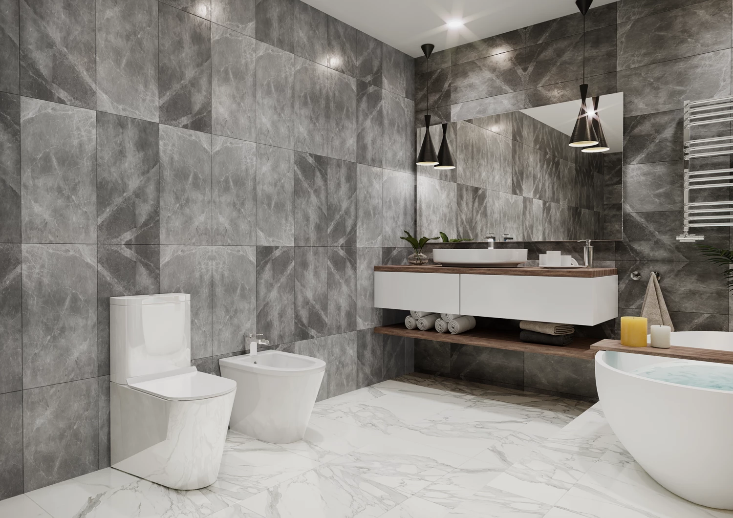 Биде напольное пристенное TIMO INARI 545*360*405 (TK-502) - фото 2