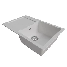 Мойка MIXLINE ML-GM31 с крылом  ультра-белая (341) 770*500*190мм NEW (552194)