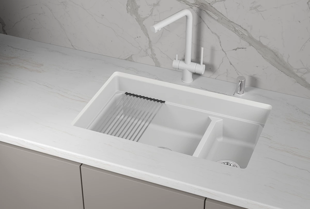 Кухонная мойка GRANULA кварц (7304iU, АРКТИК) - фото 3