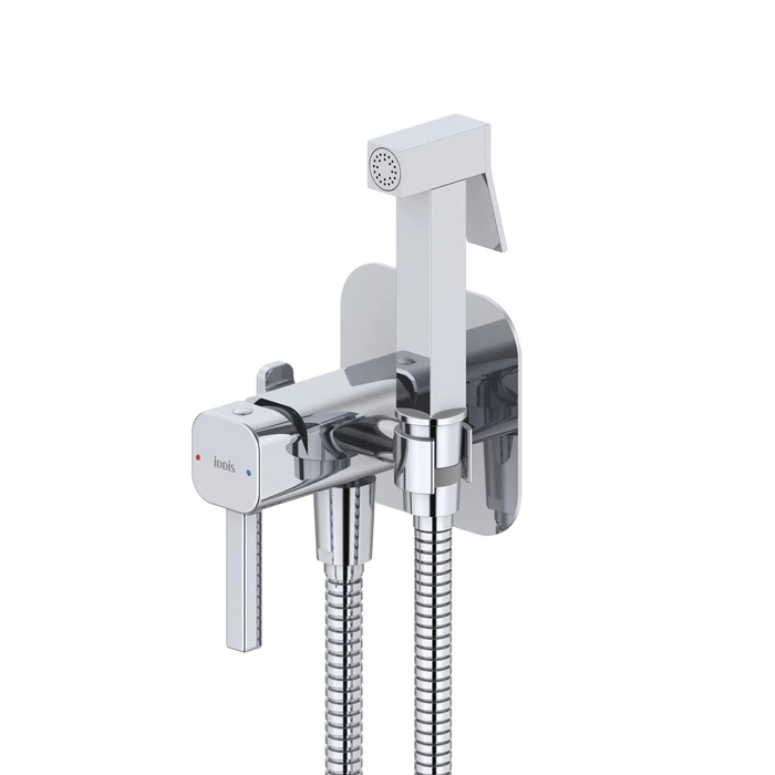 Встраиваемый смеситель с гигиеническим душем IDDIS Axes хром глянцевый (006SBS0i08) - фото 1