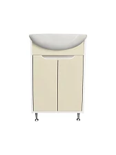 Тумба Runo Эконова 50 белая крем под умывальник 00000000152 (Уют 50) (00-00004658)