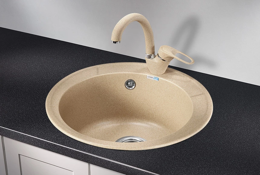 Кухонная мойка GRANULA Standart (4802, БЕЖЕВЫЙ) Кухонная мойка GRANULA Standart (4802, БЕЖЕВЫЙ) - фото 2