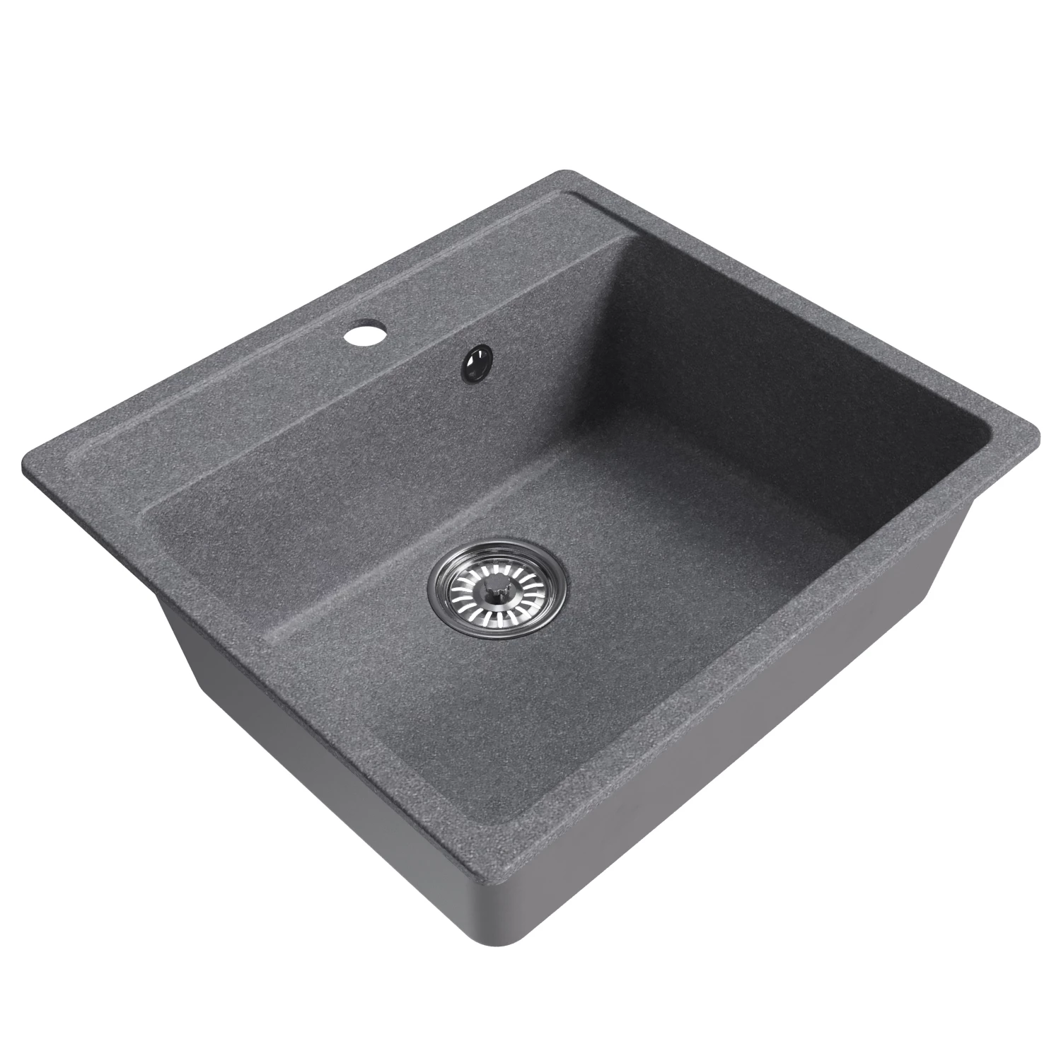 Мойка MIXLINE ML-GM15 графит 560*500*180мм (551920) Мойка MIXLINE ML-GM15 графит 560*500*180мм (551920) - фото 1