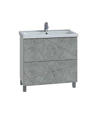 Тумба VIGO Geometry 800-0-2 бетон под раковину 9696-80 (tn.bsf.GEO.9696.80.2Y бетон)