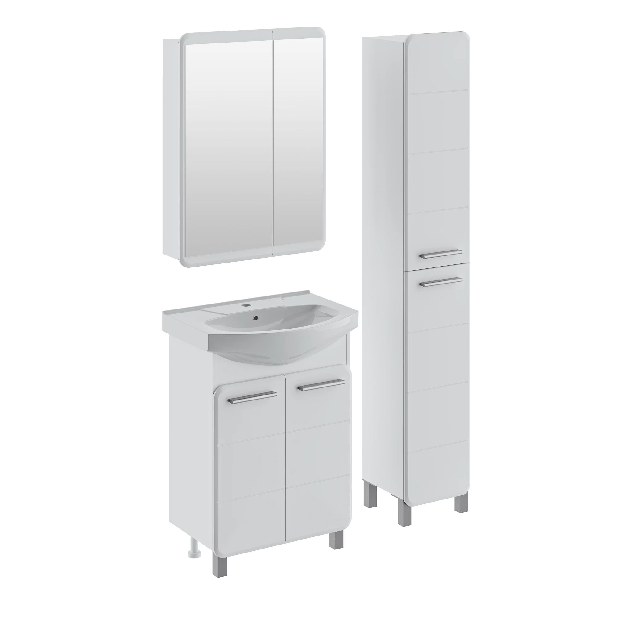 Тумба Runo Эрика 60 под умывальник Элеганс 60 (00-00004147) - фото 3