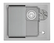 Кухонная мойка GRANULA KITCHEN SPACE RINZER кварц (5505RU, АРКТИК)