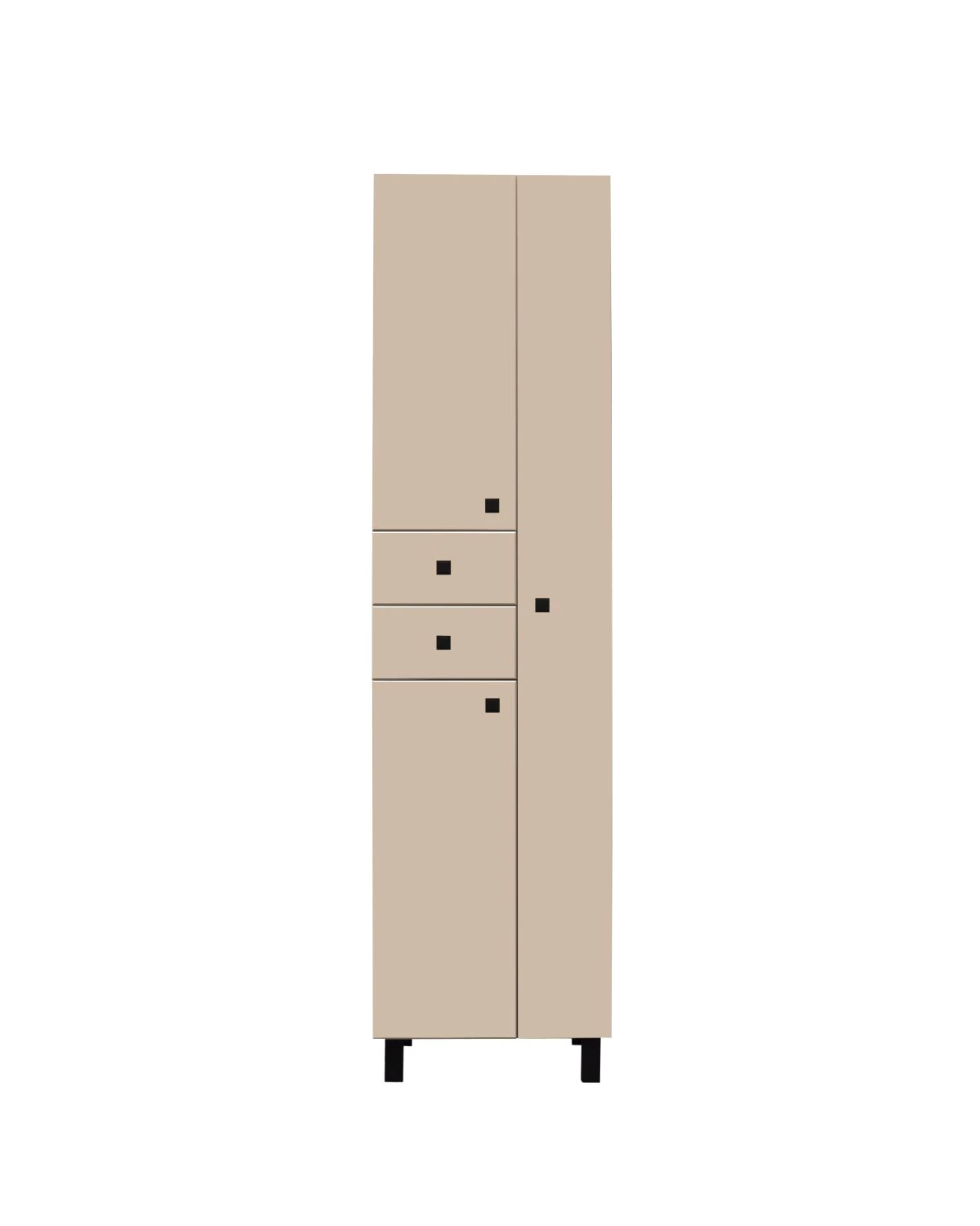 Шкаф-колонна Runo 50 правый какао/бежевый (00-00004888)