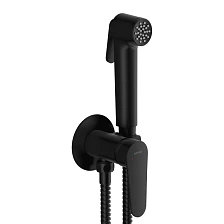 Смеситель с гигиеническим душем CERSANIT LARA встраиваемый однорычажный черный (68160)