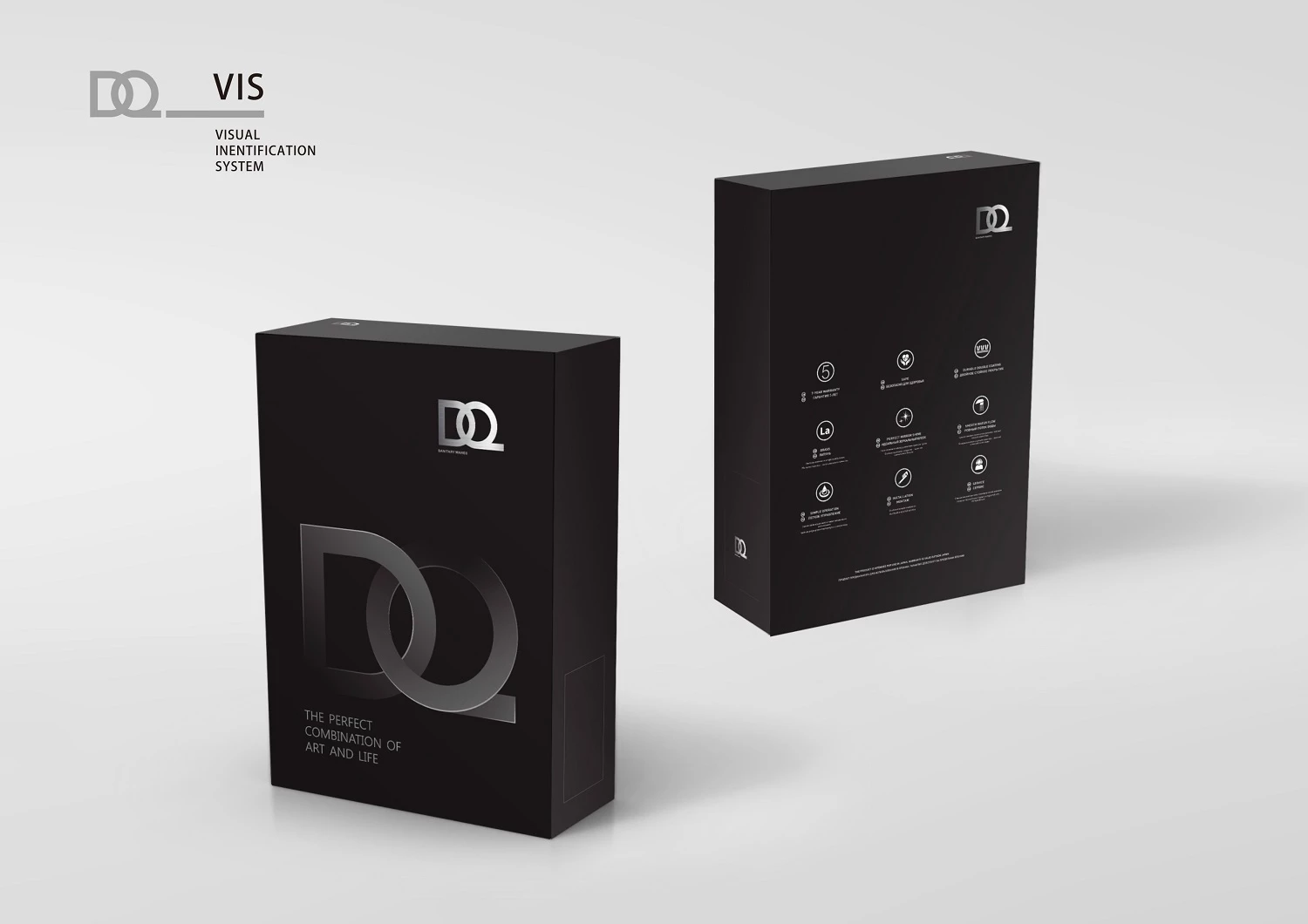 Смеситель для раковины высокий DQ Bonn черный (DA1702005) - фото 2