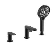 Смеситель для ванны BELZ на борт черный (B66713-7)