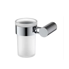 Стакан IDDIS Дюна (Duna) матовое стекло, нержавеющая сталь, хром глянцевый (DUNSBG1i45)