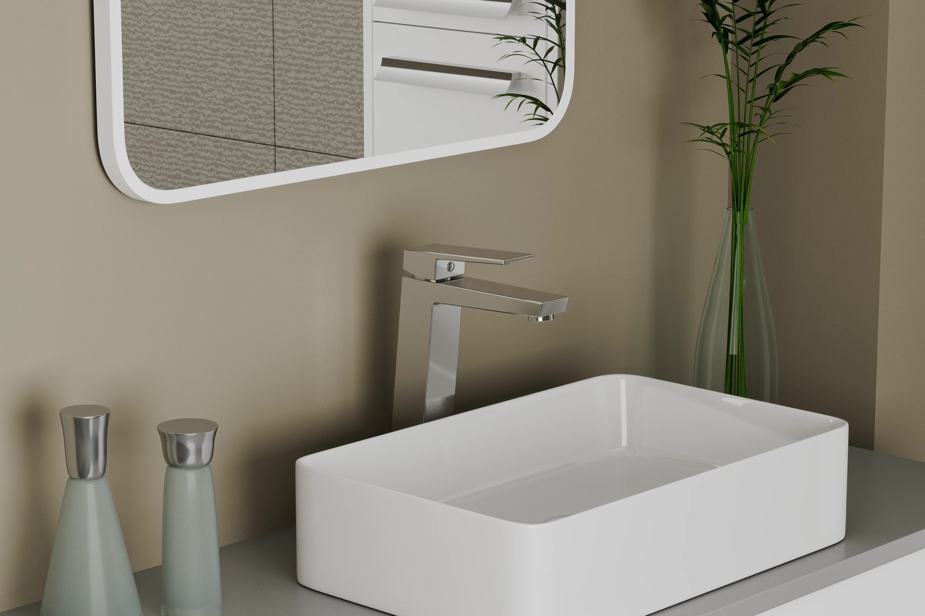 Смеситель для умывальника высокий RUSH Thira (TR3635-13) Смеситель для умывальника высокий RUSH Thira (TR3635-13) - фото 2