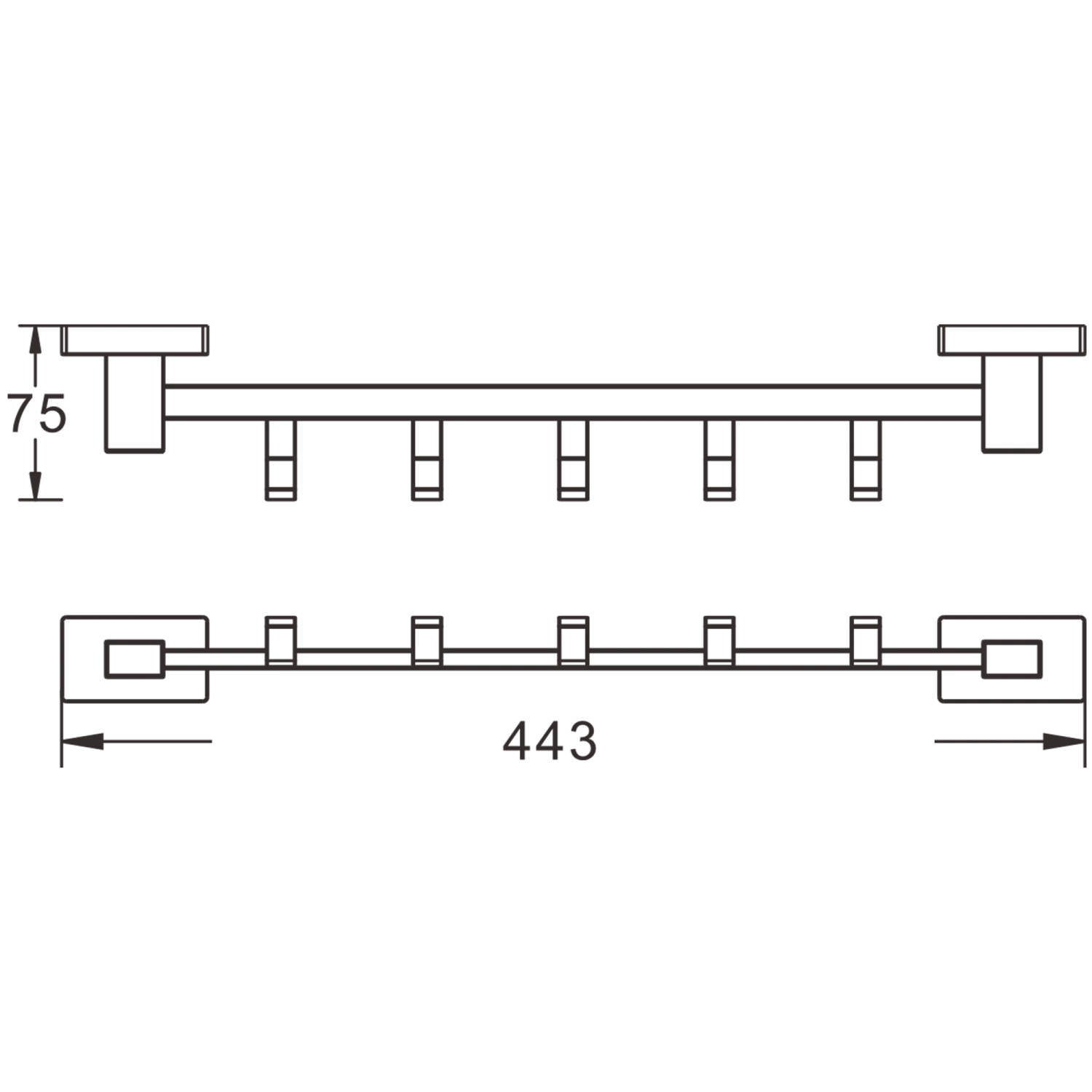 Полка для полотенец BELZ (B90324) - фото 2