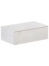 Тумба подвесная Velvex Unit 80, выс. 27, выдв. ящик, белый лед (tp.UNI.80.1Y белый глянец)