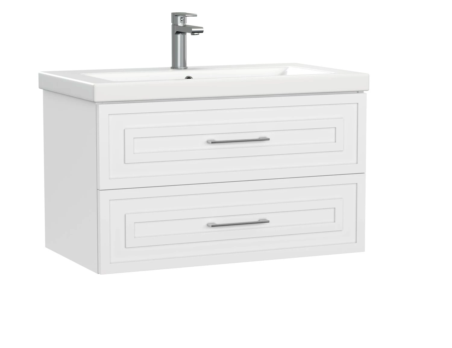 Тумба подвесная Cersanit CLASSIC 80 белый матовый под раковину S-UM-COM80/1-w (COMO 80) (69090)