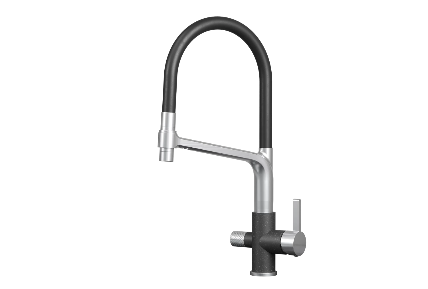 Смеситель для кухни GRANULA (5083, ЧЁРНЫЙ) - фото 1